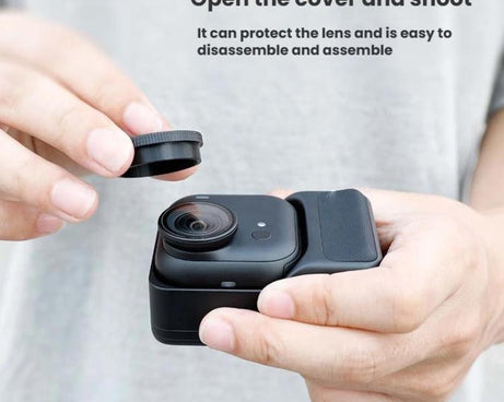 For Insta360 GO Ultra 2pcs Lens Cap Scratch-Resistant Plastic Cover, Lens Cap