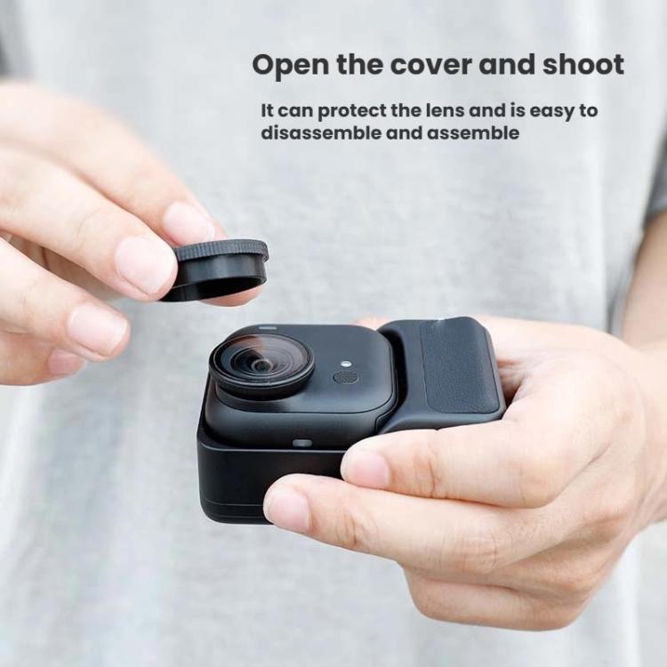 For Insta360 GO Ultra 2pcs Lens Cap Scratch-Resistant Plastic Cover, Lens Cap
