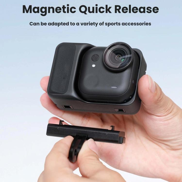 For Insta360 GO Ultra Magnetic Quick-Release Adapter Mount Aluminum Alloy Expandable Accessory