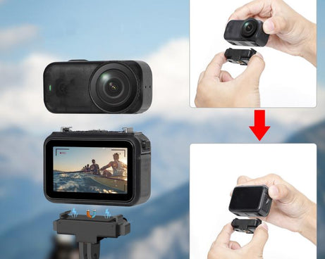 For DJI Osmo Nano Magnetic Quick-Release Adapter Base With 2-Claw & 1/4-Inch Screw Hole