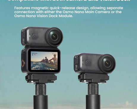 For DJI Osmo Nano Magnetic Quick-Release Adapter Base With 2-Claw & 1/4-Inch Screw Hole