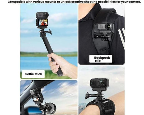 For DJI Osmo Nano Magnetic Quick-Release Adapter Base With 2-Claw & 1/4-Inch Screw Hole