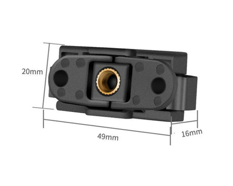 For DJI Osmo Nano Magnetic Quick-Release Adapter Base With 2-Claw & 1/4-Inch Screw Hole