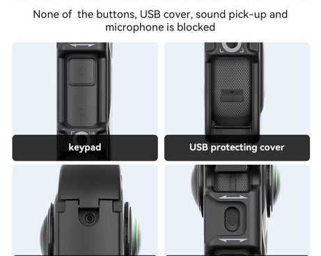 For Insta360 X5 AMagisn Quick Release Plastic Cage Expansion Frame Accessories