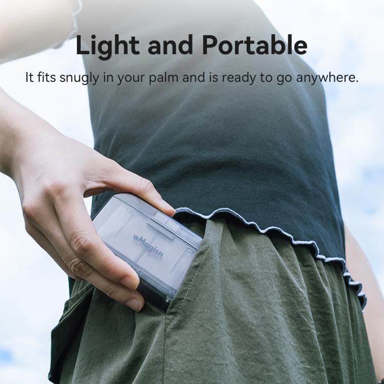 AMagisn PD12 Charging Case Battery Charger For DJI Osmo 360/ Action 5 Pro / 4 / 3