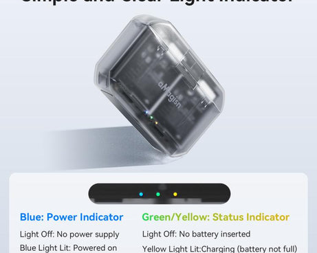 AMagisn PD12 Charging Case Battery Charger For DJI Osmo 360/ Action 5 Pro / 4 / 3