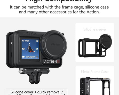 aMagisn TN11 Bidirectional Magnetic Quick Release Mount 2.0 For DJI Nano / Osmo 360 / Action 5 Pro / 4 / 3