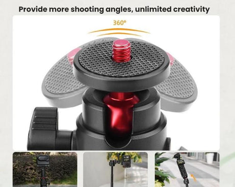 For DJI Osmo Pocket 3 / Action 5 Pro Flymile Extended Selfie Stick Tripod