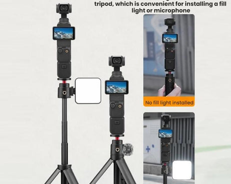 For DJI Osmo Pocket 3 / Action 5 Pro Flymile Extended Selfie Stick Tripod