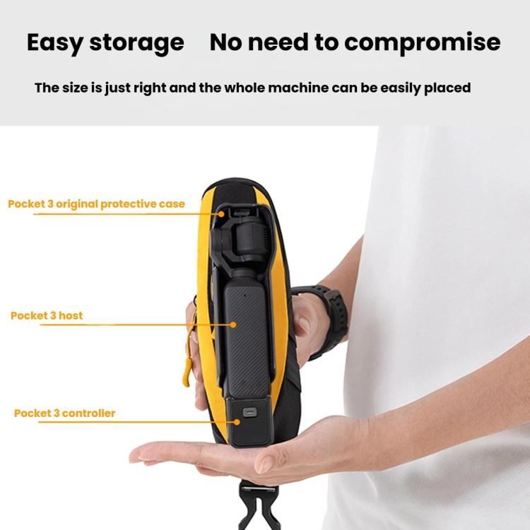 For DJI Osmo Pocket 3 Cwatcun D225 Small Organizer Bag Protective Multifunctional Sports Camera Bag