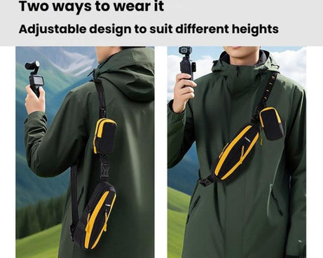 For DJI Osmo Pocket 3 Cwatcun D225 Small Organizer Bag Protective Multifunctional Sports Camera Bag