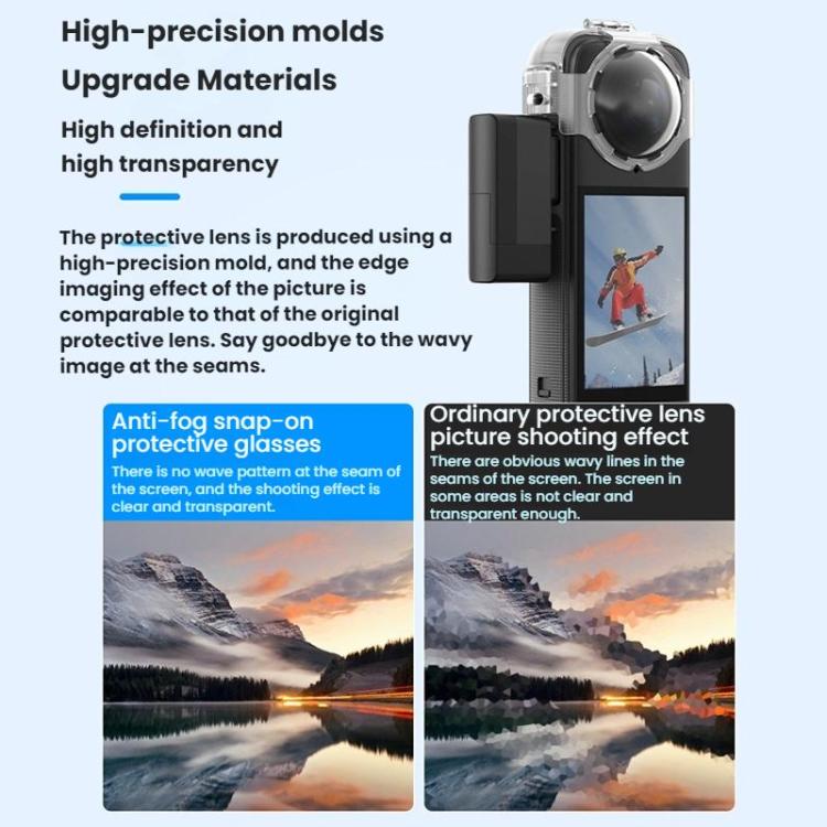 For Insta360 X4 Flymile Action Camera Anti-fog Lens Cap