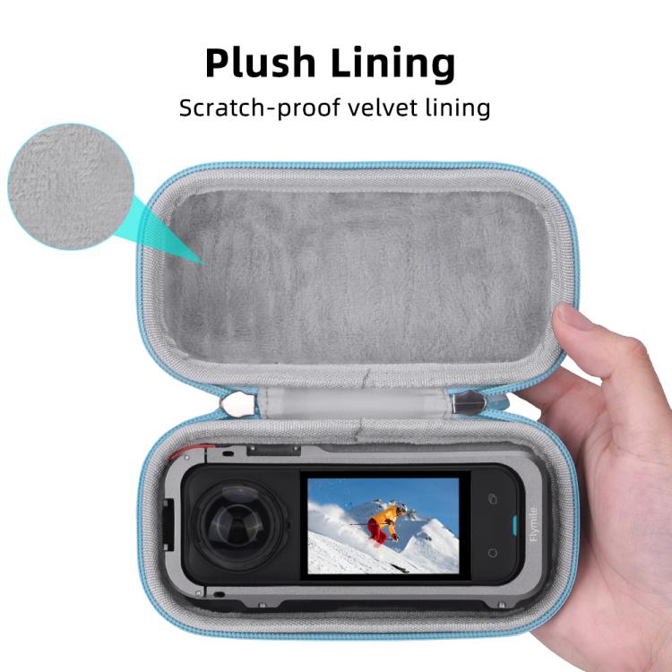 For Insta360 X5 Flymile Panoramic Camera Cage-Style Handheld Storage Bag