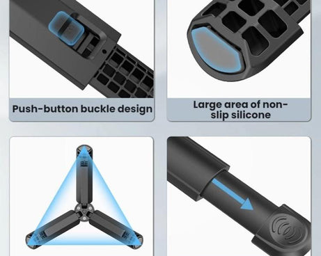 Flymile Action Camera Tripod For DJI Osmo Pocket 3 / Action 4 / Insta360 X5 / GoPro