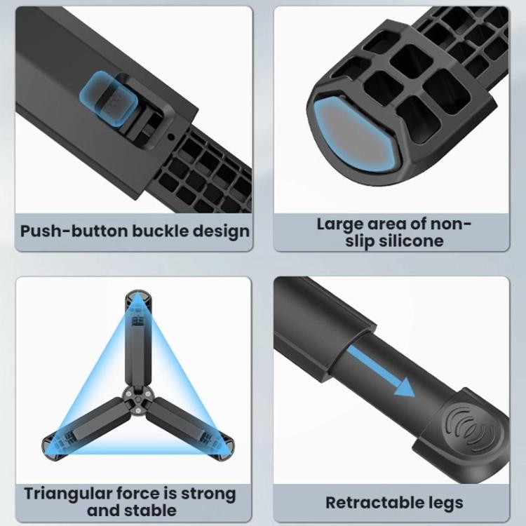 Flymile Action Camera Tripod For DJI Osmo Pocket 3 / Action 4 / Insta360 X5 / GoPro