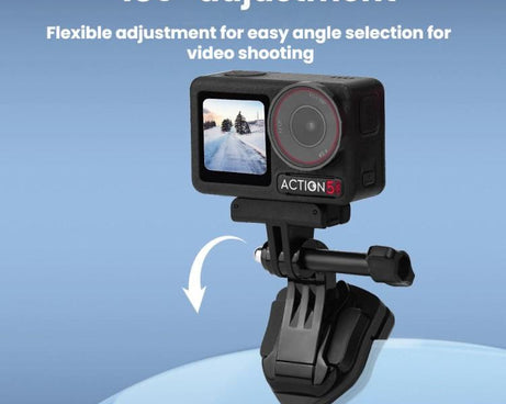 Flymile Motorcycle Windshield Action Camera Mount For DJI Osmo Action 5 Pro / GoPro 13