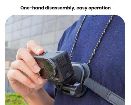Flymile Neck-Mounted Magnetic Action Camera Bracket For DJI Osmo 360 / Pocket 3 / Action 5 Pro / Insta360 X5