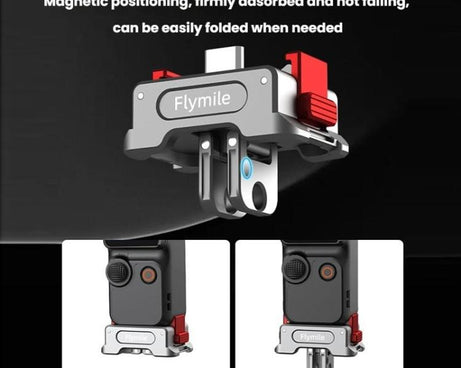 For DJI Osmo Pocket 3 Flymile Dual-Port 1/4" Thread Magnetic Quick-Release Charging Adapter