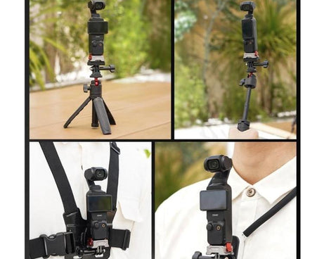 For DJI Osmo Pocket 3 Flymile Dual-Port 1/4" Thread Magnetic Quick-Release Charging Adapter