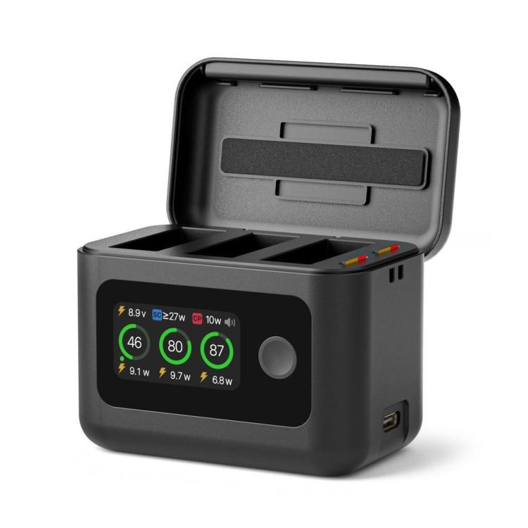 With Screen Charging Bin Intelligent Charge Manager For DJI Osmo 360 / Action 5 Pro / Action 4 / Action 3, Battery Not Included