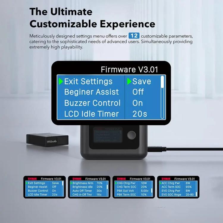 With Screen Charging Bin Intelligent Charge Manager For DJI Osmo 360 / Action 5 Pro / Action 4 / Action 3, Battery Not Included