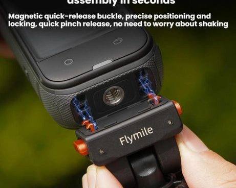 For Insta360 Flymile Quick-Release Cold Shoe Gimbal Magnetic Expansion Bracket