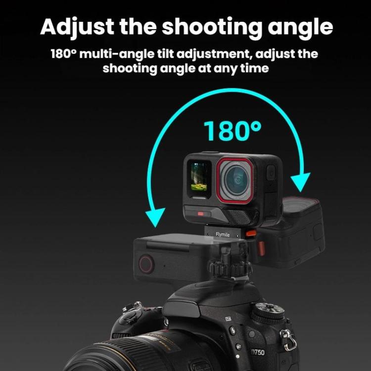 For Insta360 Flymile Quick-Release Cold Shoe Gimbal Magnetic Expansion Bracket