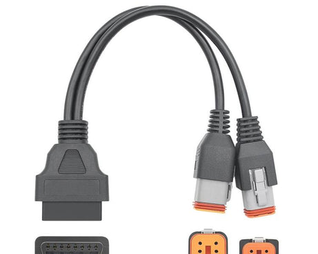 Motorcycle 6+4 Pin Adapter Cable for Harley Davidson
