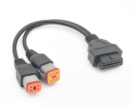 Motorcycle 6+4 Pin Adapter Cable for Harley Davidson