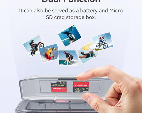 aMagisn Fast Charging Battery Charger Case for GoPro HERO13 Black/12 Black /11 Black  /10 Black /9 Black