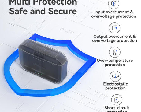 aMagisn Fast Charging Battery Charger Case for GoPro HERO13 Black/12 Black /11 Black  /10 Black /9 Black