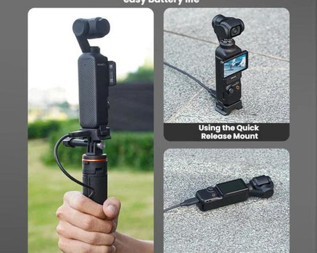 For DJI Osmo Pocket 3 Flymile Magnetic Quick-Release Charging Adapter Base