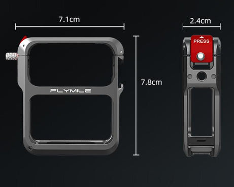 For DJI Osmo Nano Flymile Metal Cage Camera Extension Protective Frame