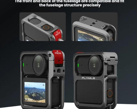 For DJI Osmo Nano Flymile Metal Cage Camera Extension Protective Frame