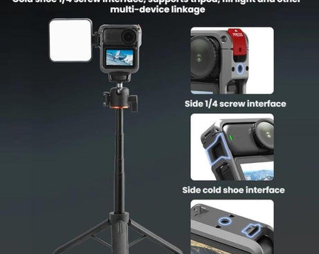 For DJI Osmo Nano Flymile Metal Cage Camera Extension Protective Frame