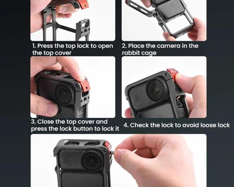 For DJI Osmo Nano Flymile Metal Cage Camera Extension Protective Frame