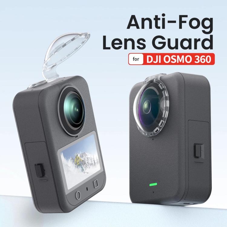 For DJI Osmo 360 aMagisn Anti-Fog Clip-On Lens Guard HD Lens Cover