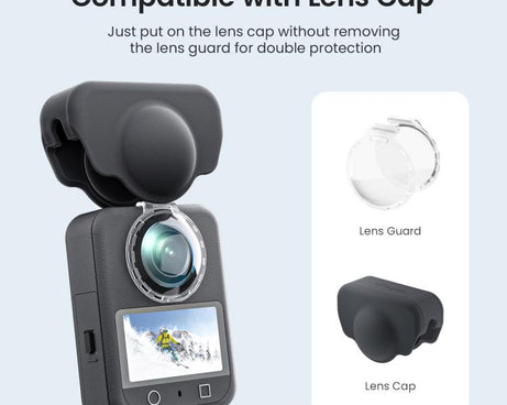 For DJI Osmo 360 aMagisn Anti-Fog Clip-On Lens Guard HD Lens Cover