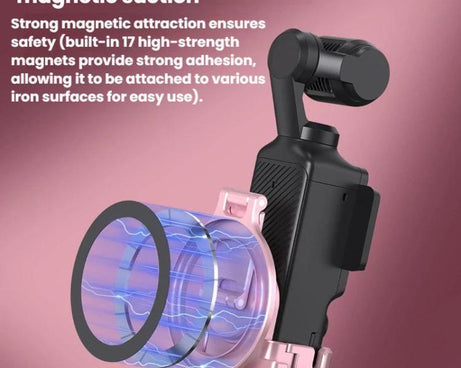 For DJI Osmo Pocket 3 BRDRC Magnetic Expandable Phone Holder Cold Shoe Mount