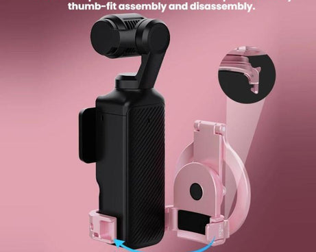For DJI Osmo Pocket 3 BRDRC Magnetic Expandable Phone Holder Cold Shoe Mount