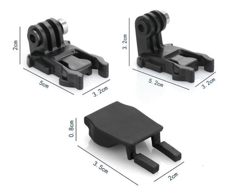 2sets Sports Camera Quick Release L-Shape Base Quick Release Plug Mount Quick Release Locking Activity Base