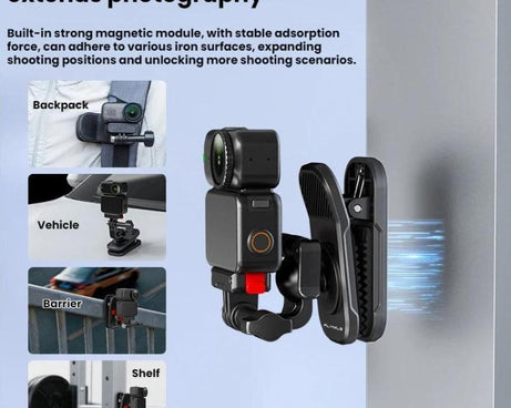 For DJI/GoPro/Insta360 Backpack Shoulder Strap Camera Mount