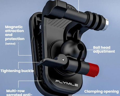 For DJI/GoPro/Insta360 Backpack Shoulder Strap Camera Mount