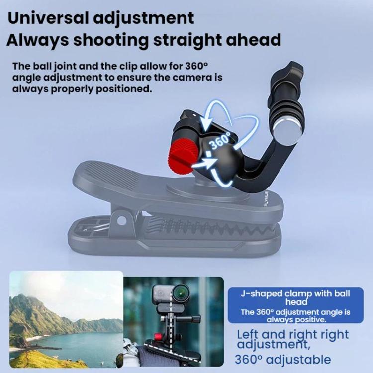 For DJI/GoPro/Insta360 Backpack Shoulder Strap Camera Mount