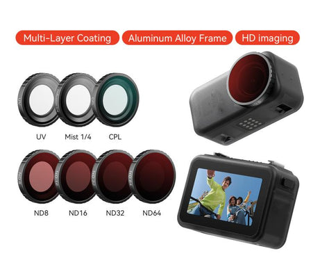 For DJI Osmo Nano aMagisn Waterproof Lens Filter, UV, CPL, ND8+ND16+ND32+ND64, CPL+ND8+ND16+ND32, Mist 1/4