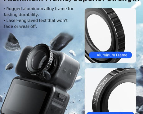 For DJI Osmo Nano aMagisn Waterproof Lens Filter, UV, CPL, ND8+ND16+ND32+ND64, CPL+ND8+ND16+ND32, Mist 1/4