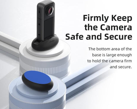 For Insta360 X4 Air/X3 aMagisn Silicone Mount Holder Base Car Dashboard & Desk Stand