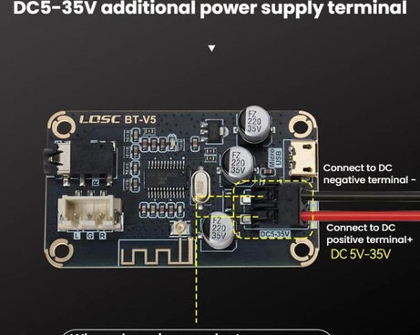 MP3 Bluetooth 5.1 Decoding Board DIY Modified Lossless Car Audio Receiver Module, LQSC BT-V5