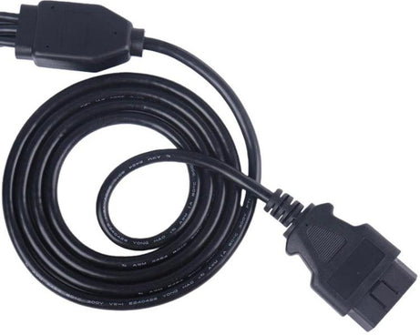 OBD2 Male To 6 DB9 Female Adapter Diagnostic Tool Connection Cable, Male To 6 DB9 Female