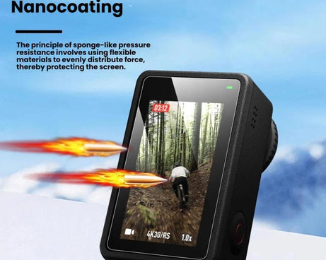 For DJI Osmo Action 6 Tempered Glass Screen Protector HD Clear Lens Film Kit